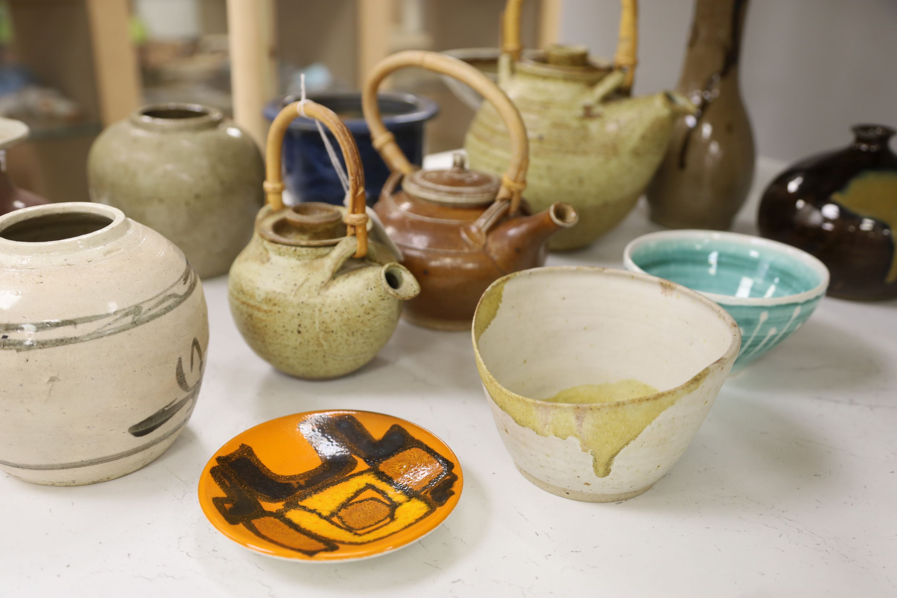 A group of mixed Studio pottery